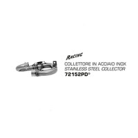 ARROW COLLECTOR - RACING STAINLESS - YAMAHA 
