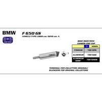 ARROW SILENCER - MAXI RACE-TECH ALUMINIUM WITH CARBON END CAP - BMW F650GS, F800GS / ADVENTURE '08-1