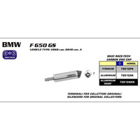 ARROW SILENCER - MAXI RACE-TECH TITANIUM WITH CARBON END CAP - BMW F650GS, F800GS / ADVENTURE '08-18