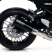 ARROW SILENCER - REBEL NICHROM DARK WITH ALUMINIUM END CAP - KAWASAKI Z 900 RS '17-20