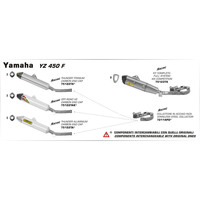 ARROW SILENCER - THUNDER OFF - ROAD V2 ALUMINIUM WITH CARBON END CAP - YAMAHA YZ450F '14-17