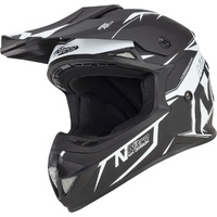 NITRO MX 620PODIUM JNR SATIN BLACK/WHITE