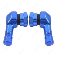 LA CORSA ANGLED VALVE STEM BLUE 11.3MM