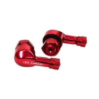 LA CORSA ANGLED VALVE STEM RED