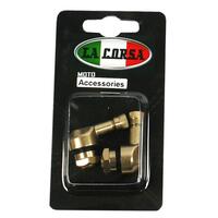 LA CORSA ANGLED VALVE STEM TITANIUM COLOUR