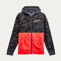 ALPINESTARS CAMO BLOCK HOODIE CHARCOAL HEATHER RED