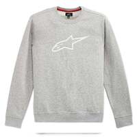 ALPINESTARS AGELESS CREW FLEECE GREY HEATHER WHITE