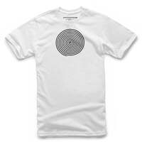 ALPINESTARS OSCAR SPIRAL TEE WHITE BLACK