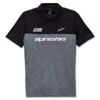 ALPINESTARS PADDOCK POLO BLACK CHARCOAL HEATHER