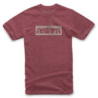 ALPINESTARS EVENT HEATHER TEE BURGANDY HEATHER