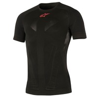 ALPINESTARS TECH TOP SHORT SLEEVE SUMMER BLACK RED