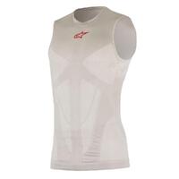 ALPINESTARS TECH TANK SUMMER SILVER RED