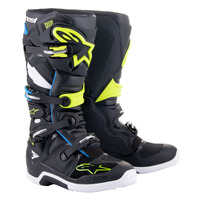 ALPINESTARS TECH 7 MY14 BLACK ENAMEL BLUE FLURO YELLOW