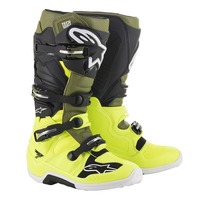 ALPINESTARS TECH 7 MY14 FLURO YELLOW MILITARY GREEN BLACK