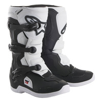 ALPINESTARS YOUTH TECH 3S V2  BLACK WHITE