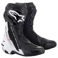 ALPINESTARS SUPERTECH R V2 BOOT BLACK WHITE