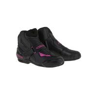 ALPINESTARS STELLA SMX-1 R RIDE SHOE BLACK FUCHSIA PINK