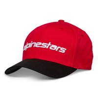 ALPINESTARS LINEAR HAT RED BLACK WHITE