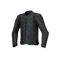 ALPINESTARS DUSK AIRFLOW LEATHER JACKET BLACK BLACK