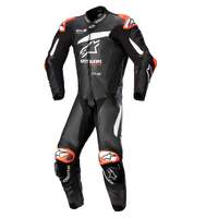 ALPINESTARS GP PLUS V4 1 PC SUIT BLACK WHITE