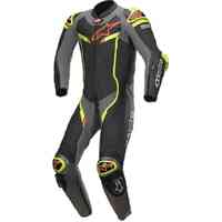 ALPINESTARS GP PRO V2 TECH AIR SUIT BLACK CAM FLURO YELLOW