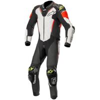 ALPINESTARS ATEM V3 1PC SUIT BLK WHITE FLURO RED FLURO YELLOW