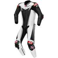 ALPINESTARS GP TECH V3 TECH AIR SUIT BLACK WHITE SILVER