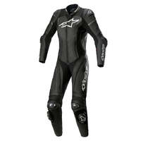 ALPINESTARS WOMENS GP PLUS 1PC SUIT BLACK WHITE METALLIC GRAY