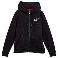 ALPINESTARS WOMENS AGELESS CHEST HOODIE BLACK WHITE