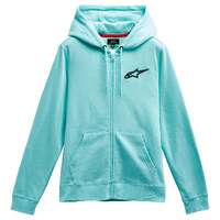 ALPINESTARS WOMENS AGELESS CHEST HOODIE LIGHT AQUA