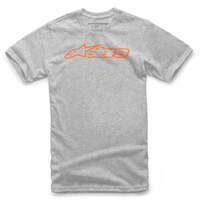 ALPINESTARS BLAZE CLASSIC TEE GREY HEATHER ORANGE