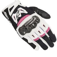 ALPINESTARS STELLA SMX 2 AIR CARBON V2 GLOVE BLACK WHITE FUCHSIA