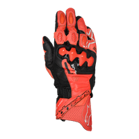 Alpinestars GP Plus R V3 Leather Gloves Bright Red Red Fluro Black