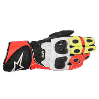 ALPINESTARS GP PLUS R GLOVE BLACK WHITE RED YELLOW