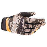 ALPINESTARS 2022 RADAR GLOVES MILTARY SAND CAMO TANGERINE