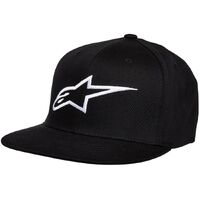 ALPINESTARS AGELESS FLATBILL HAT BLACK WHITE