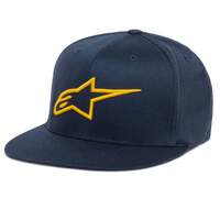 ALPINESTARS AGELESS FLATBILL HAT NAVY GOLD