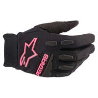 ALPINESTARS 2022-2023 STELLA FULL BORE GLOVES BLACK FLURO PINK