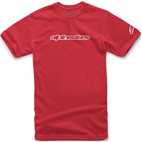 ALPINESTARS WORDMARK TEE RED WHITE