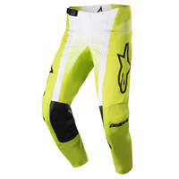 ALPINESTARS 2023 TECHSTAR PUSH PANTS FLURO YELLOW WHITE