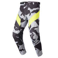 ALPINESTARS 2023 RACER TACTICAL PANTS CAST GRAY CAMO FLURO YELLOW