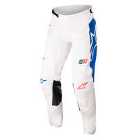 ALPINESTARS 2022 RACER COMPASS PANTS WHITE RED FLURO BLUE