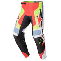 ALPINESTARS 2023 FLUID AGENT PANTS BLACK MARS RED FLURO YELLOW