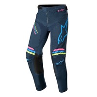 ALPINESTARS 2020 YOUTH RACER BRAAP PANT NAVY AQUA FLURO PINK