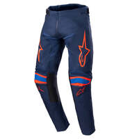 ALPINESTARS 2023 YOUTH RACER NARIN PANTS NIGHT NAVY HOT ORANGE