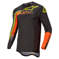 ALPINESTARS 2022 SUPERTECH BLAZE JERSEY BLACK ORANGE FLURO YELLOW