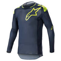 ALPINESTARS 2023 SUPERTECH BRUIN JERSEY NIGHT NAVY FLURO YELLOW