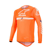 ALPINESTARS 2020 SUPERTECH JERSEY FLURO ORANGE WHITE