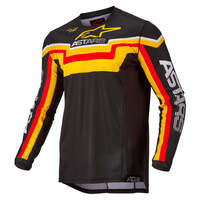 ALPINESTARS 2022 TECHSTAR QUADRO JERSEY BLACK YELLOW TANGERINE