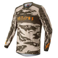 ALPINESTARS 2022 RACER TACTICAL JERSEY MILITARY SAND CAMO TANGERINE